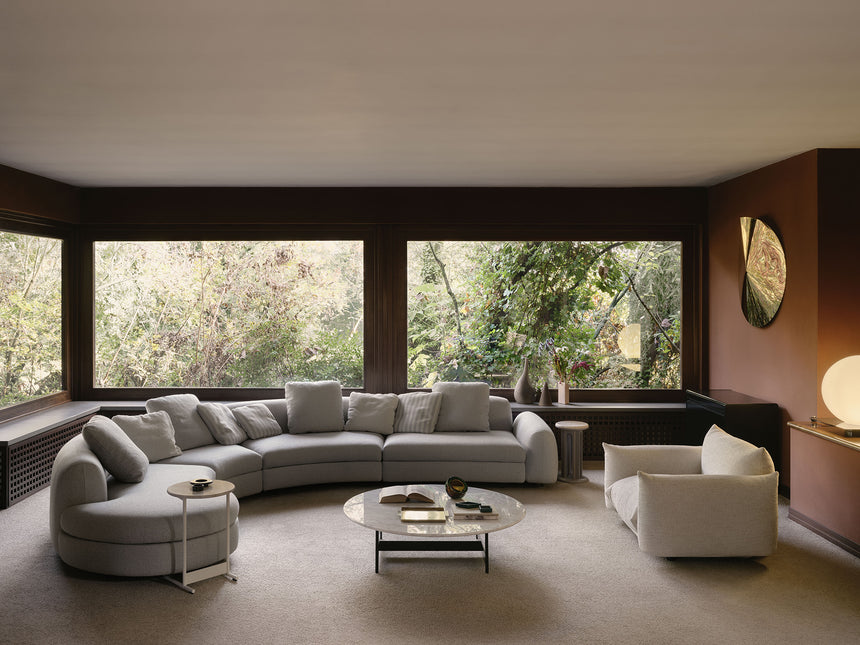 Plush Pillow-Style Lounge Chair | Arflex Marenco