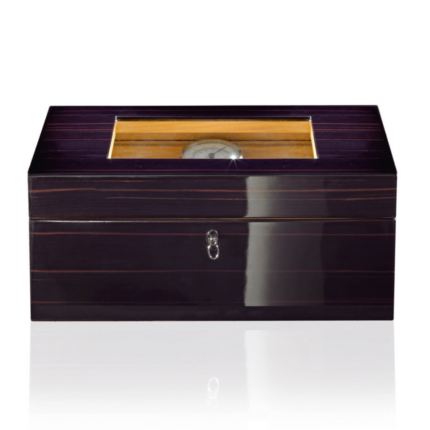 Wooden Removable Tray Humidor | Agresti Avana Nera | Italianfurniture.com