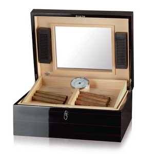 Wooden Removable Tray Humidor | Agresti Avana Nera | Italianfurniture.com