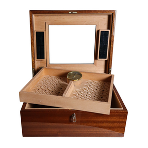 Wooden Removable Tray Humidor | Agresti Avana Nera | Italianfurniture.com