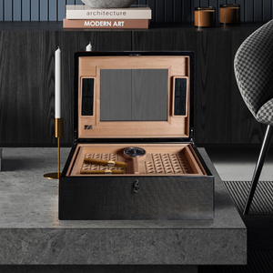 Wooden Removable Tray Humidor | Agresti Avana Nera | Italianfurniture.com