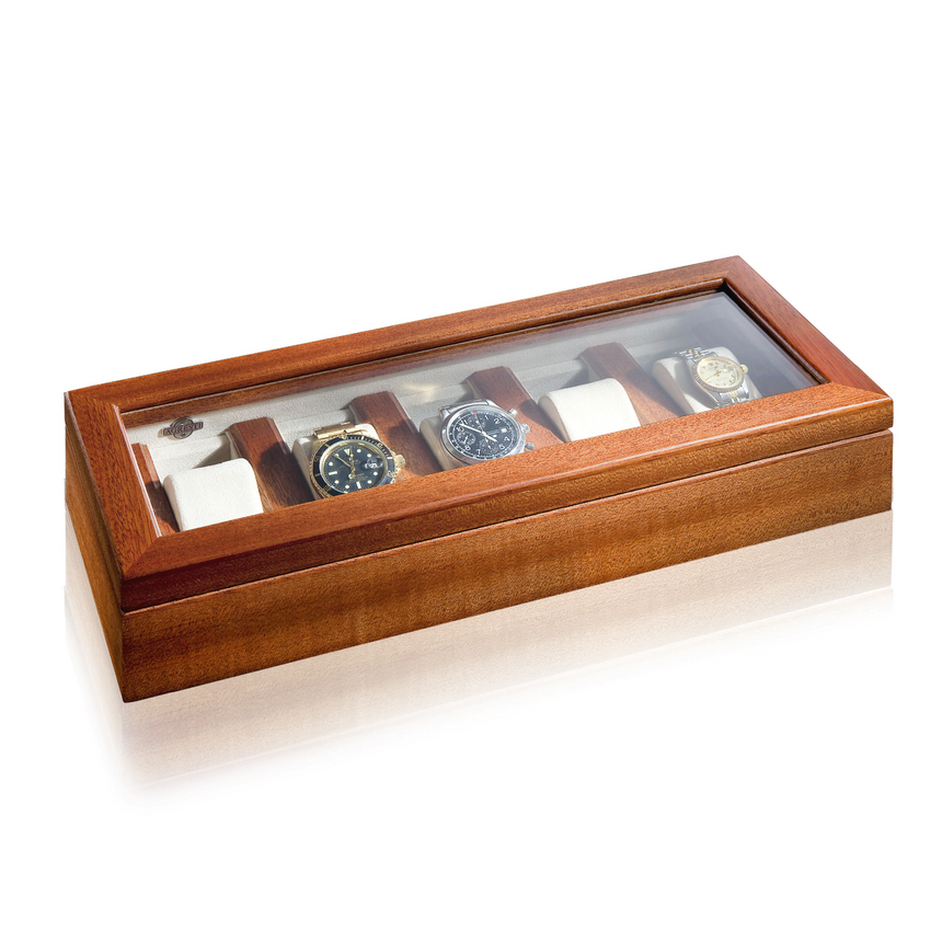 Ultrasuede Lined Watch Box | Agresti Il collezionista | Italianfurniture.com