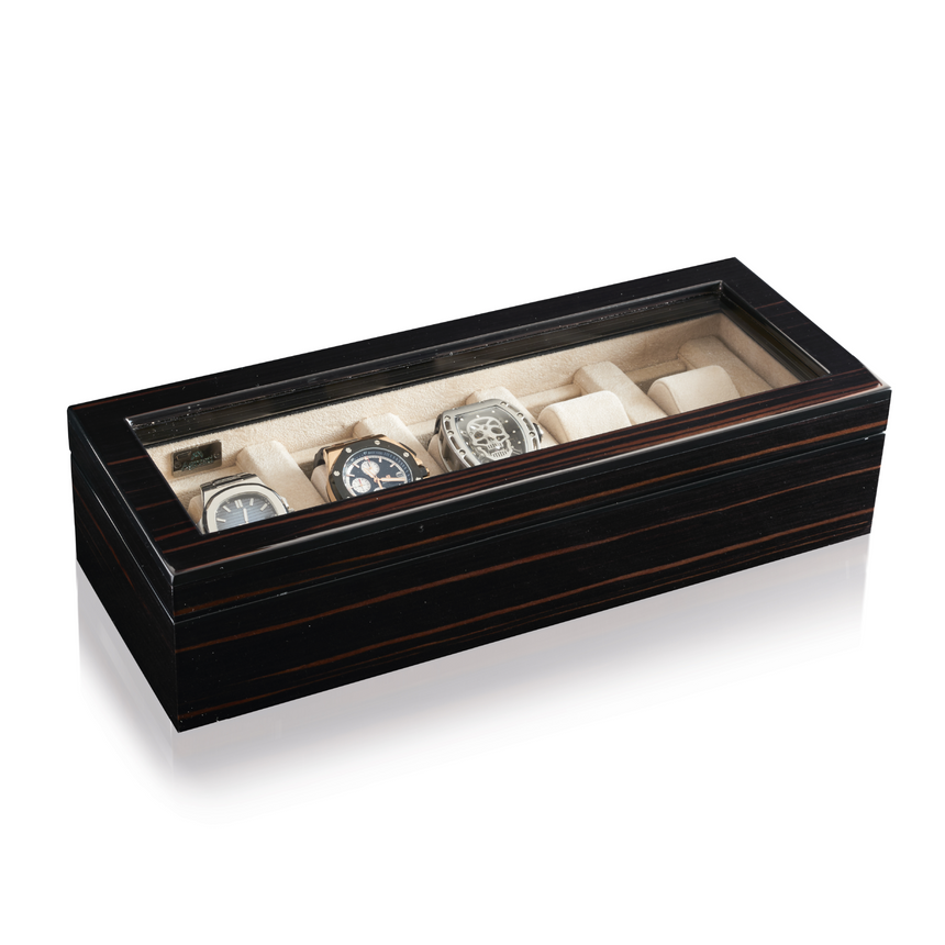 Ultrasuede Lined Watch Box | Agresti Il collezionista | Italianfurniture.com