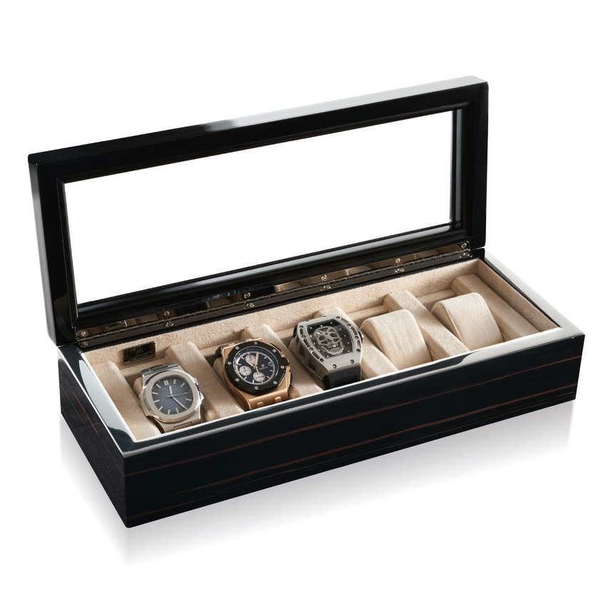 Ultrasuede Lined Watch Box | Agresti Il collezionista | Italianfurniture.com