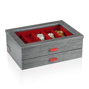 9-Slot Wooden Watch Box | Agresti Tempo di Ebano | Italianfurniture.com