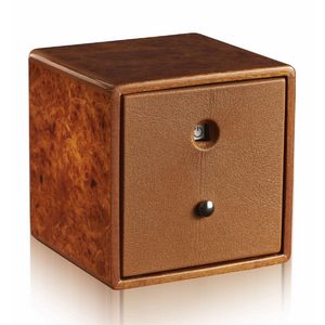 Cube Leather Watch Box | Agresti Tempo Unicco Rosso | Italianfurniture.com