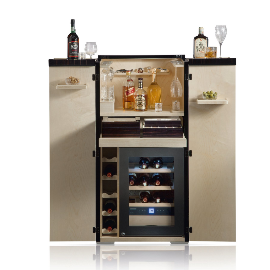 2-Door Bar Armoire | Agresti Bacco e Tabacco | italianfurniture.com