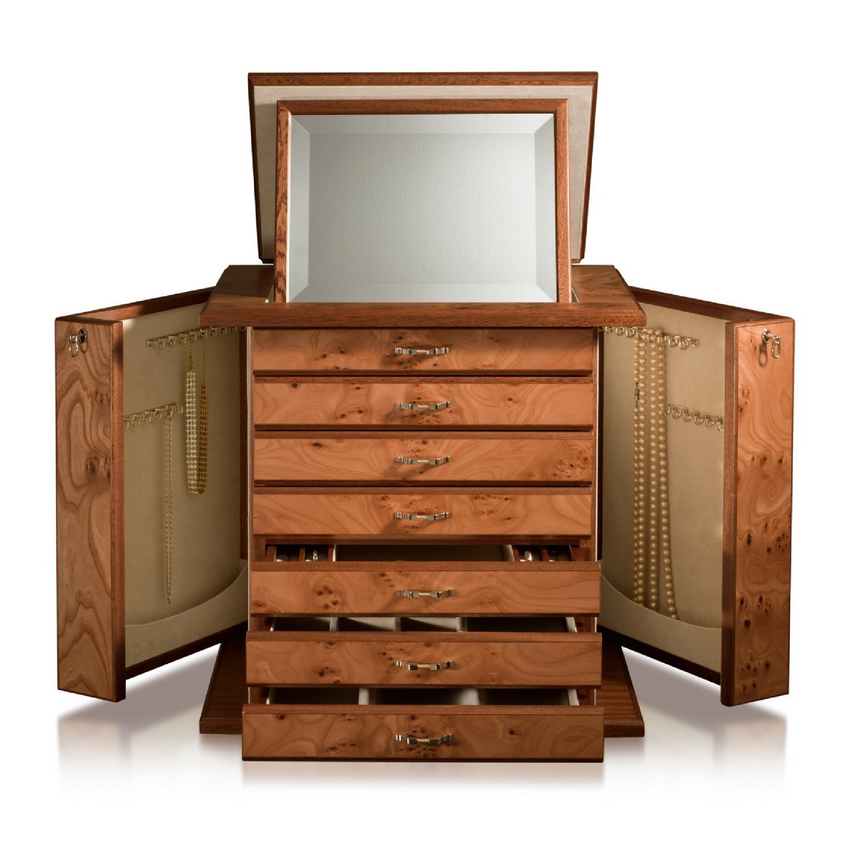 Wooden Jewelry Luxury Chest | Agresti Bijoux | Italianfurniture.com