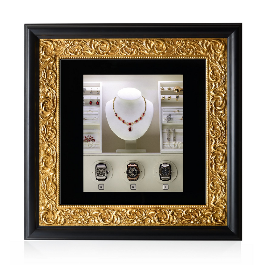 Framed Luxury Winder Safe | Agresti Mirror of Enchantment | Italianfurniture.com