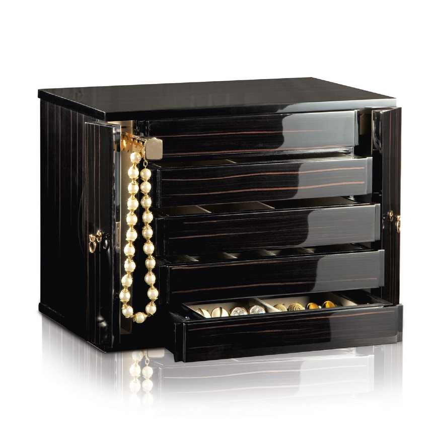 5-Drawer Luxury Jewelry Chest | Agresti Oro | Italianfurniture.com