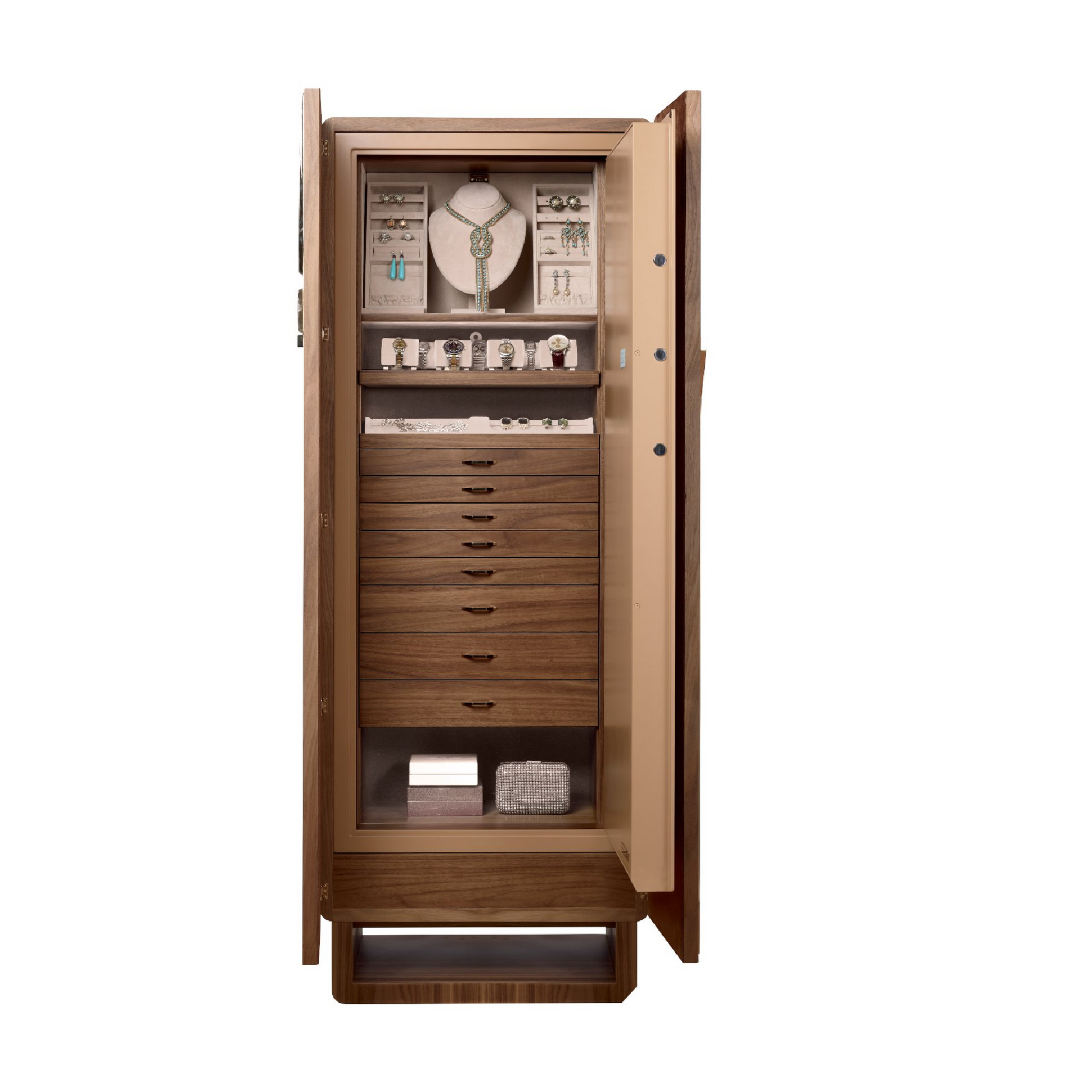 2-Door Armored Jewelry Armoire | Agresti Arco | Italianfurniture.com