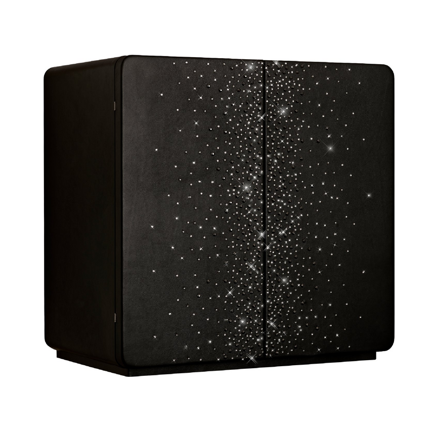 Crystal Speckled Leather Jewelry Chest | Agresti Alba Nel | Italianfurniture.com