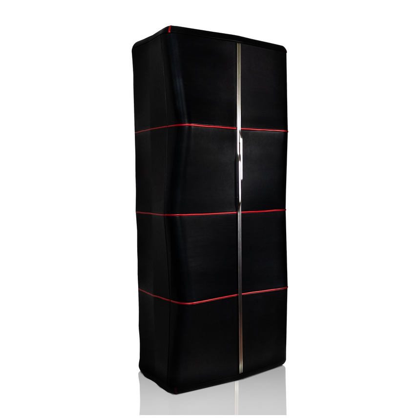 Black Leather Watch Armoire | Agresti Gran Premio | Italianfurniture.com