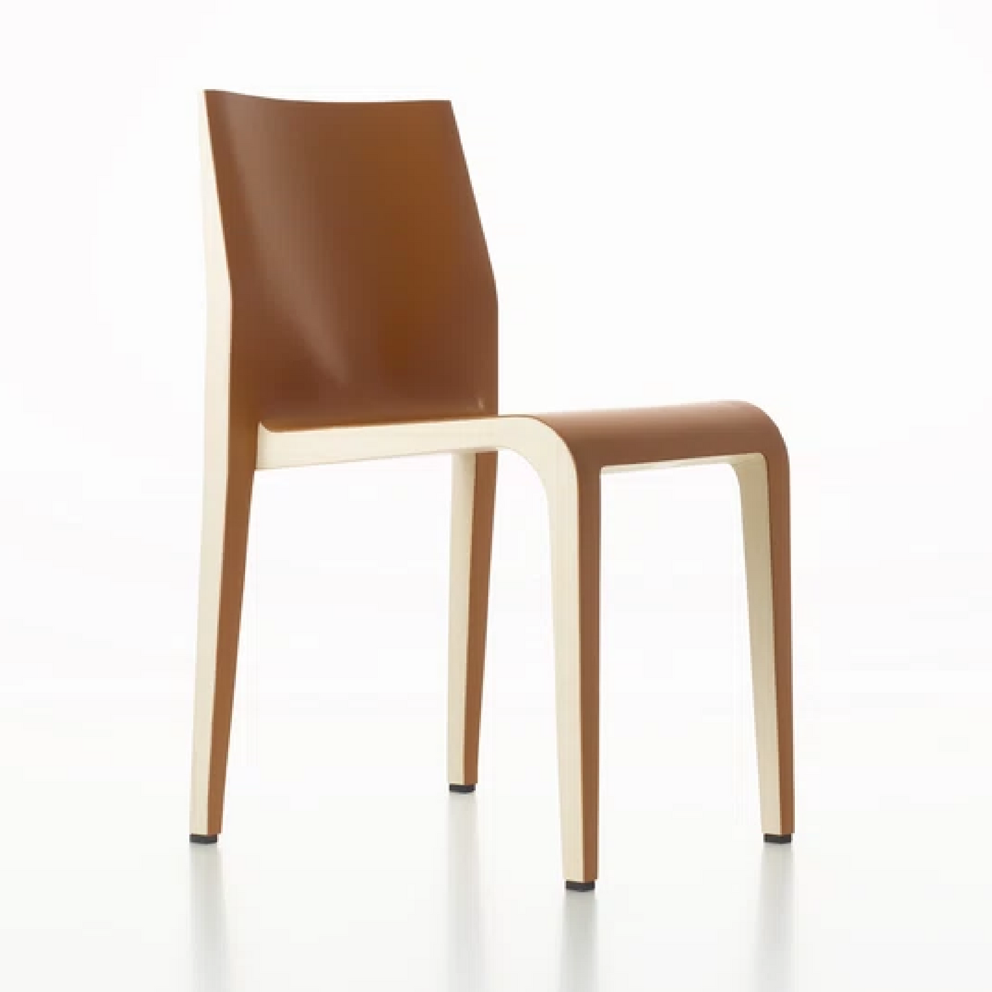 Italian Designer Hide Leather Side Chair | Alias Laleggera