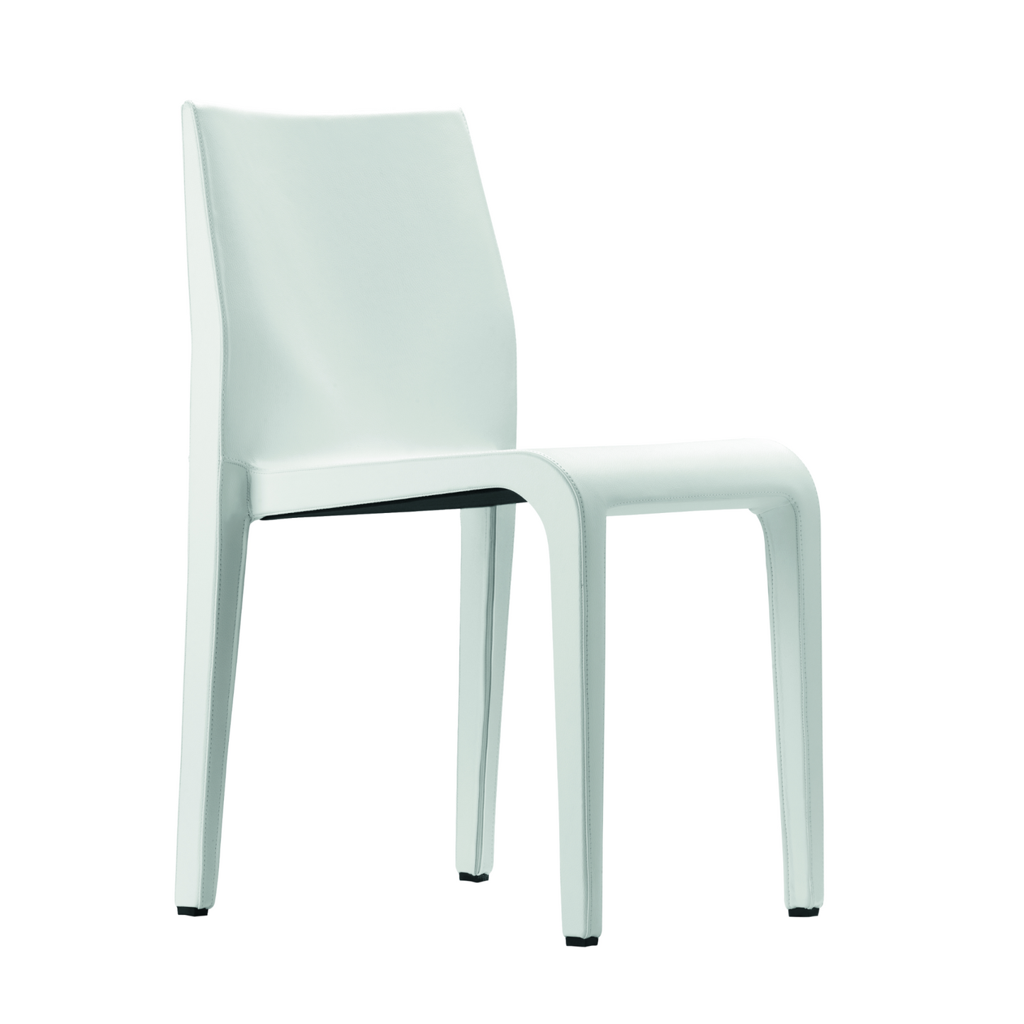 Italian Designer Leather Side Chair | Alias Laleggera