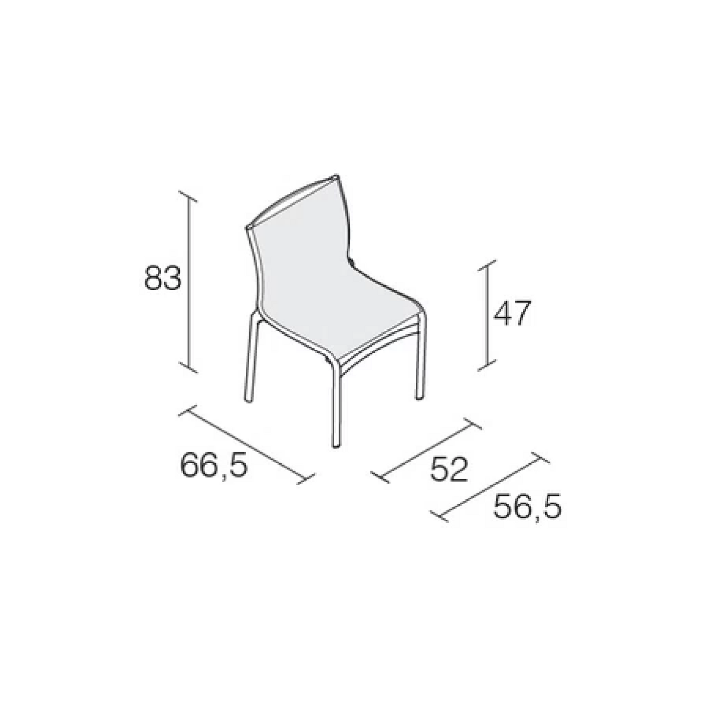 Italian Designer Stackable Chair | Alias Frame 52 | Italianfurniture.com