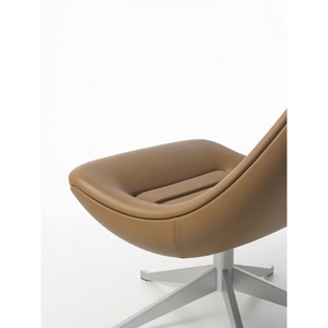 Reclined Leather Lounge Chair | Alias Manzù | Italianfurniture.com