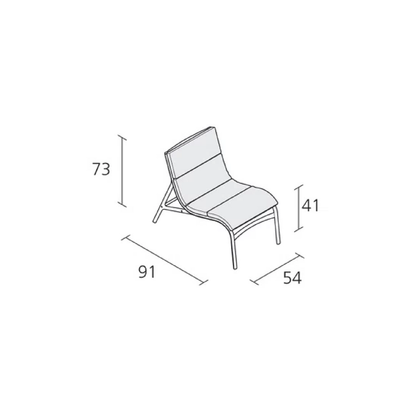 Curved Outdoor Easy Chair | Alias Armframe | Italianfurniture.com