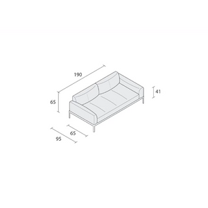 Lacquered Base 2-Seater Sofa | Alias Aluzen 2