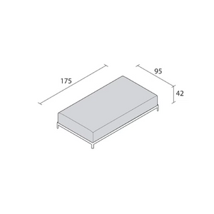 Padded Outdoor Bench | Alias Aluzen | Italianfurniture.com