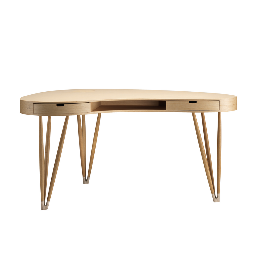 Organic-Shaped 2-Drawer Desk | Alias Plettro | Italianfurniture.com