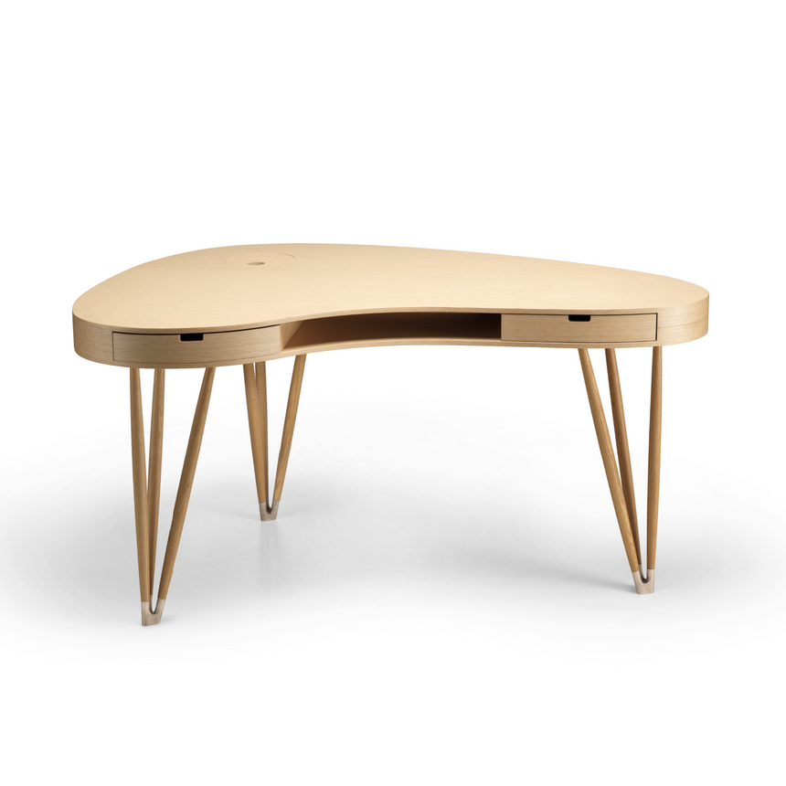 Organic-Shaped 2-Drawer Desk | Alias Plettro | Italianfurniture.com