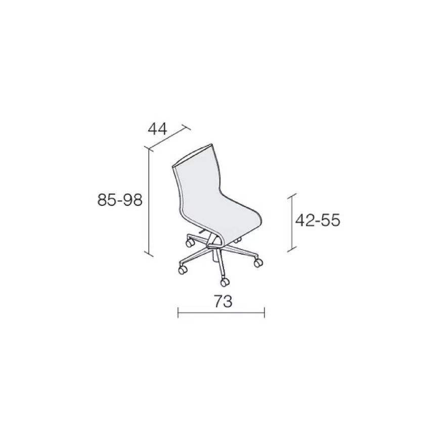 5-Spoke Base Swivel Chair | Alias Rollingframe | Italianfurniture.com