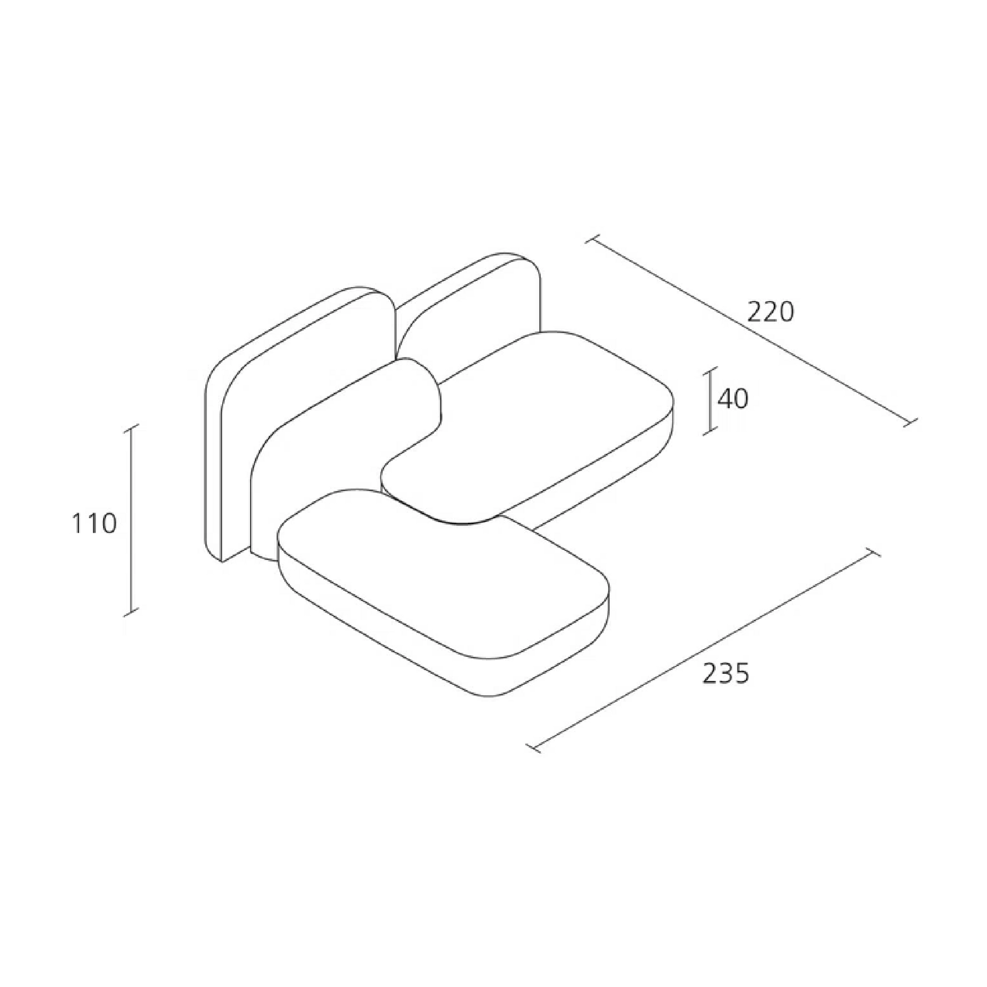 Italian Modular Standard Sofa | Alias Okome O06 | Italianfurniture.com