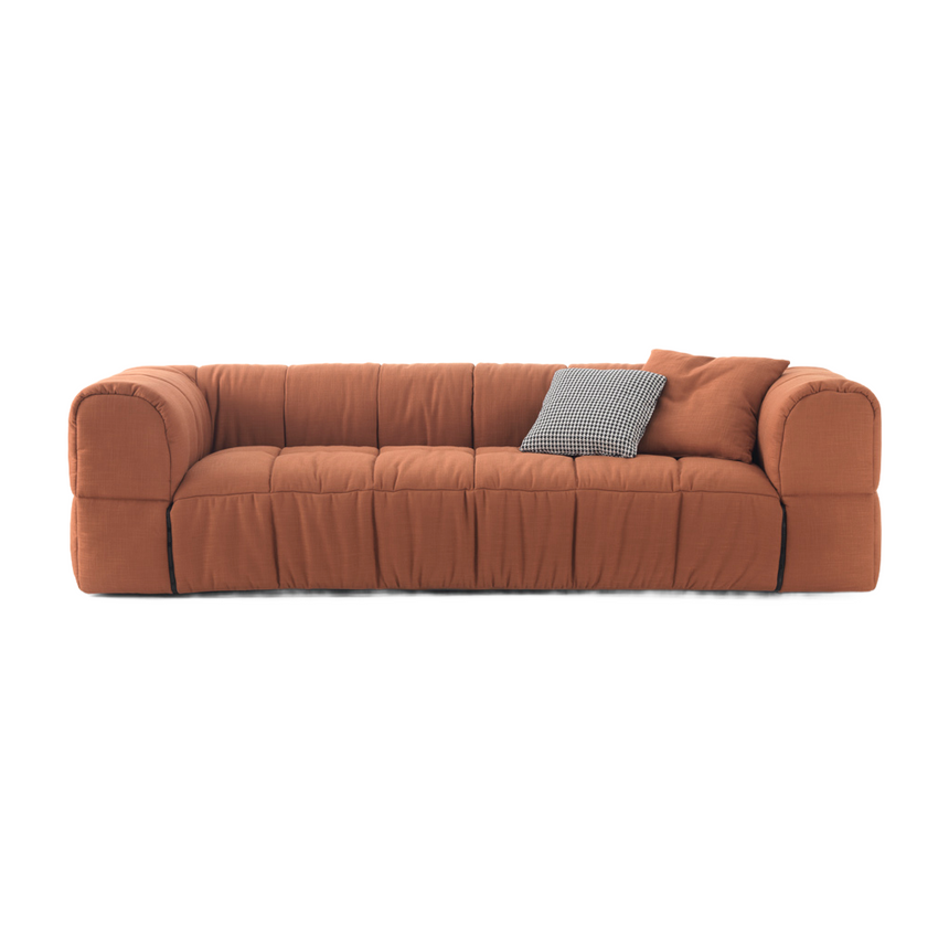 Square Stitched Fabric Sofa | Arflex Strips | Italianfurniture.com