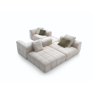 Square Stitched Modular Sofa | Arflex Strips | Italianfurniture.com