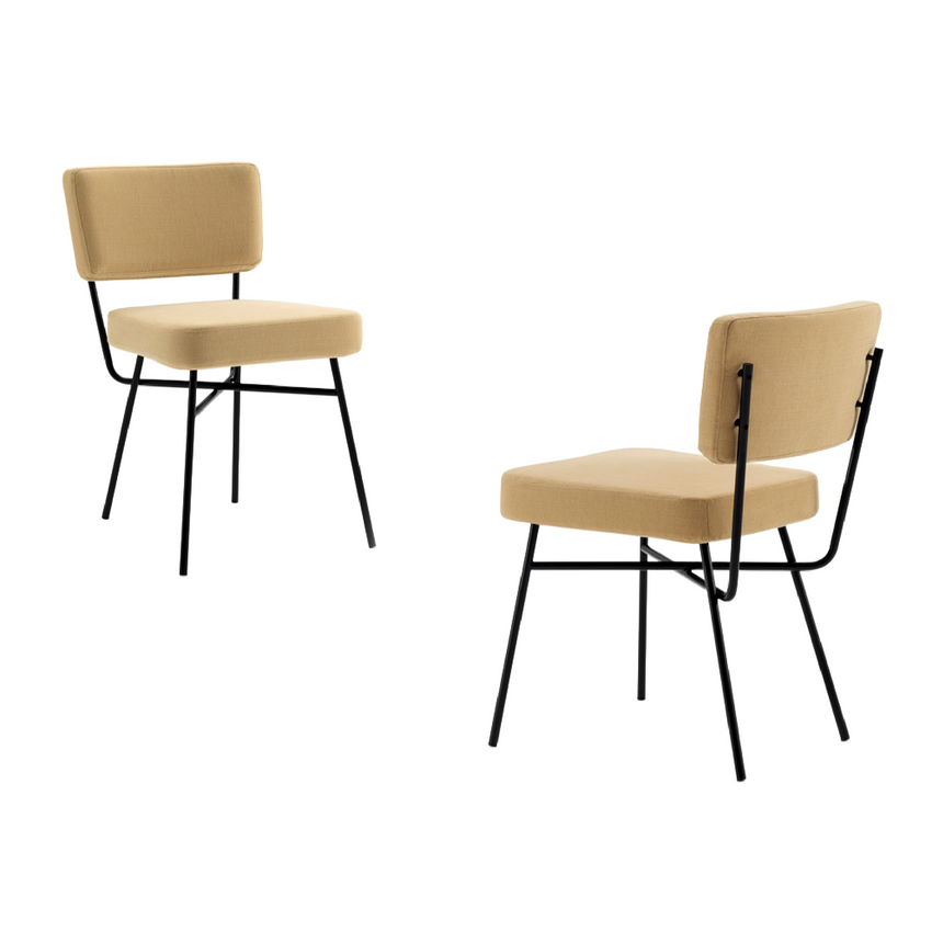 Classic Padded Dining Chair | Arflex Elettra | Italianfurniture.com