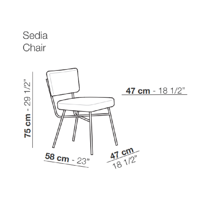 Classic Padded Dining Chair | Arflex Elettra