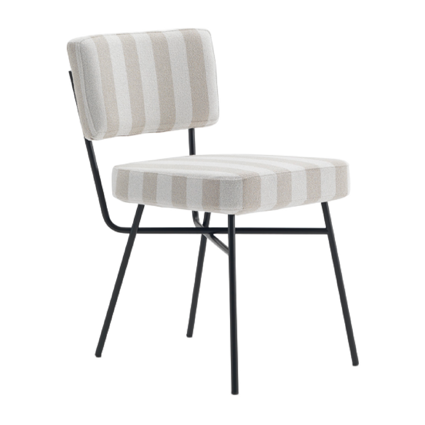 Classic Padded Dining Chair | Arflex Elettra | Italianfurniture.com