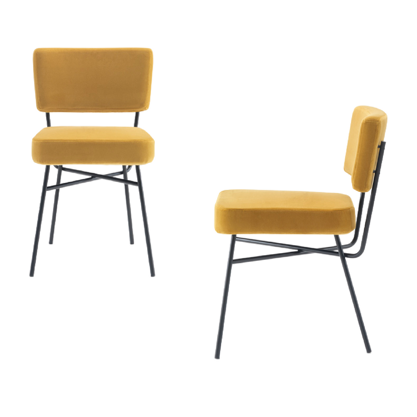 Classic Padded Dining Chair | Arflex Elettra | Italianfurniture.com