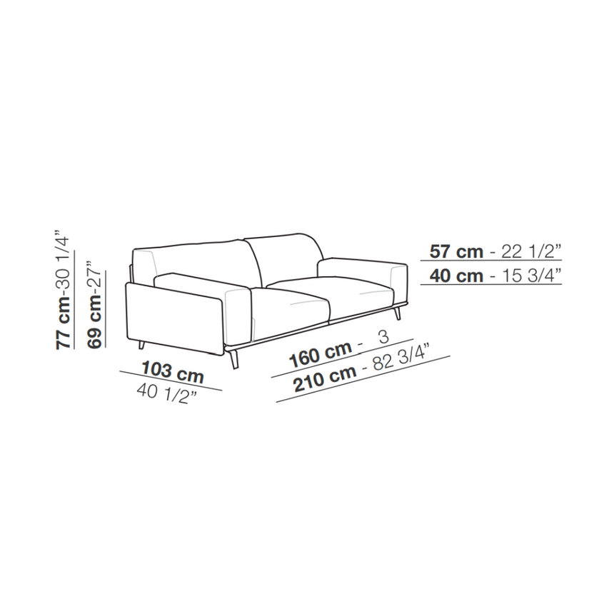 Weave Minimalist Sofa | Arflex Frame