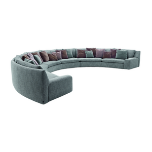 Fabric Upholstered Curved Sofa | Arflex Ben Ben | Italianfurniture.com