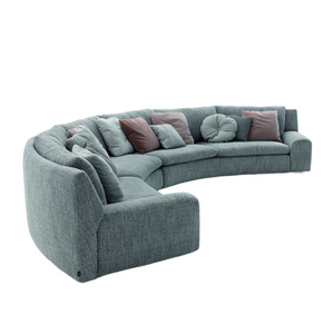 Fabric Upholstered Curved Sofa | Arflex Ben Ben | Italianfurniture.com