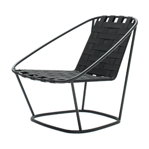 Black Woven Outdoor Armchair | Arflex Cloud Collection | Italianfurniture.com