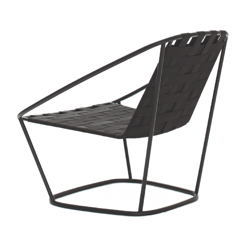 Black Woven Outdoor Armchair | Arflex Cloud Collection | Italianfurniture.com