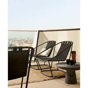 Black Woven Outdoor Armchair | Arflex Cloud Collection | Italianfurniture.com