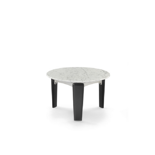 Wooden Round Low Side Table | Arflex Tablet | Italianfurniture.com