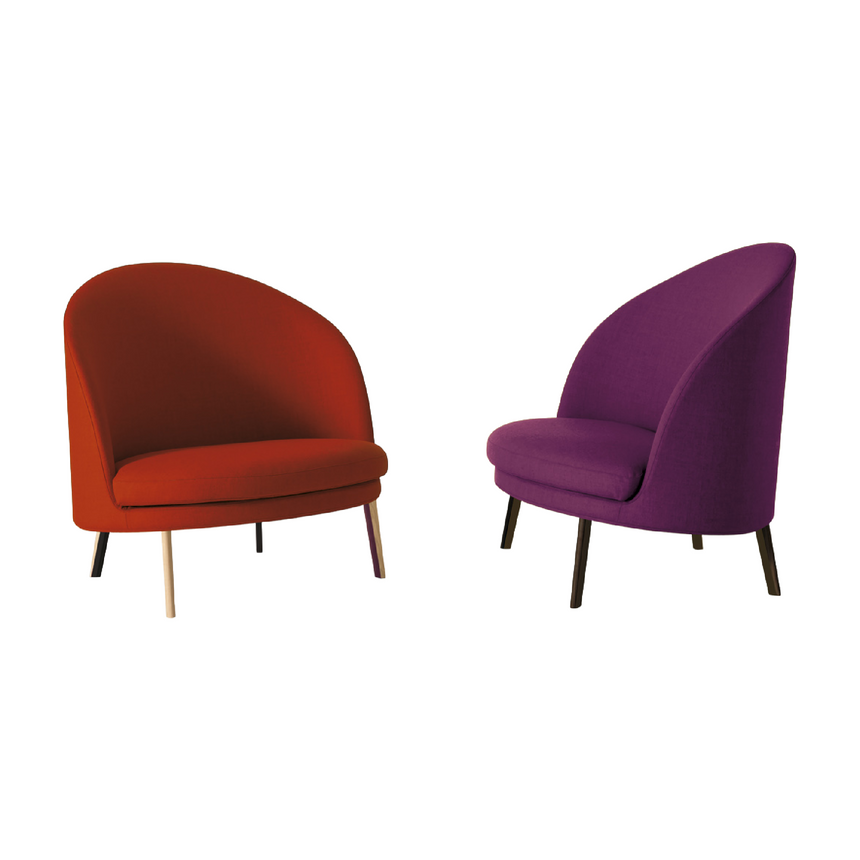 Curved Round Lounge Chair | Arflex Jim | Italianfurniture.com