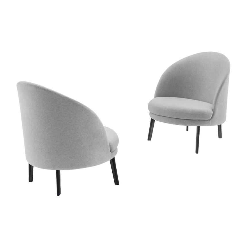 Curved Round Lounge Chair | Arflex Jim | Italianfurniture.com