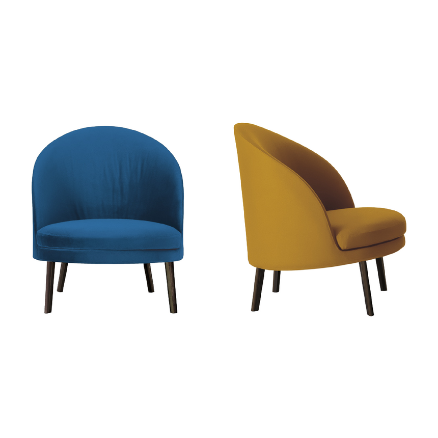 Curved Round Lounge Chair | Arflex Jim | Italianfurniture.com