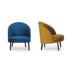 Fabric Curved Lounge Armchair | Arflex Jim | Italianfurniture.com