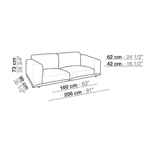 Floating Design Sofa | Arflex Claudine | Italianfurniture.com