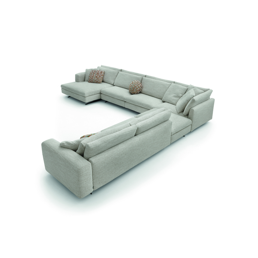 Minimalist Fabric Modular Sofa | Arflex Leenus | Italianfurniture.com