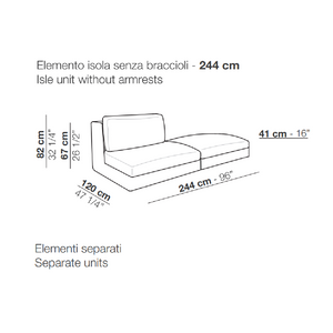 Neutral Toned Corner Sofa | Arflex Rendez-Vous | Italianfurniture.com