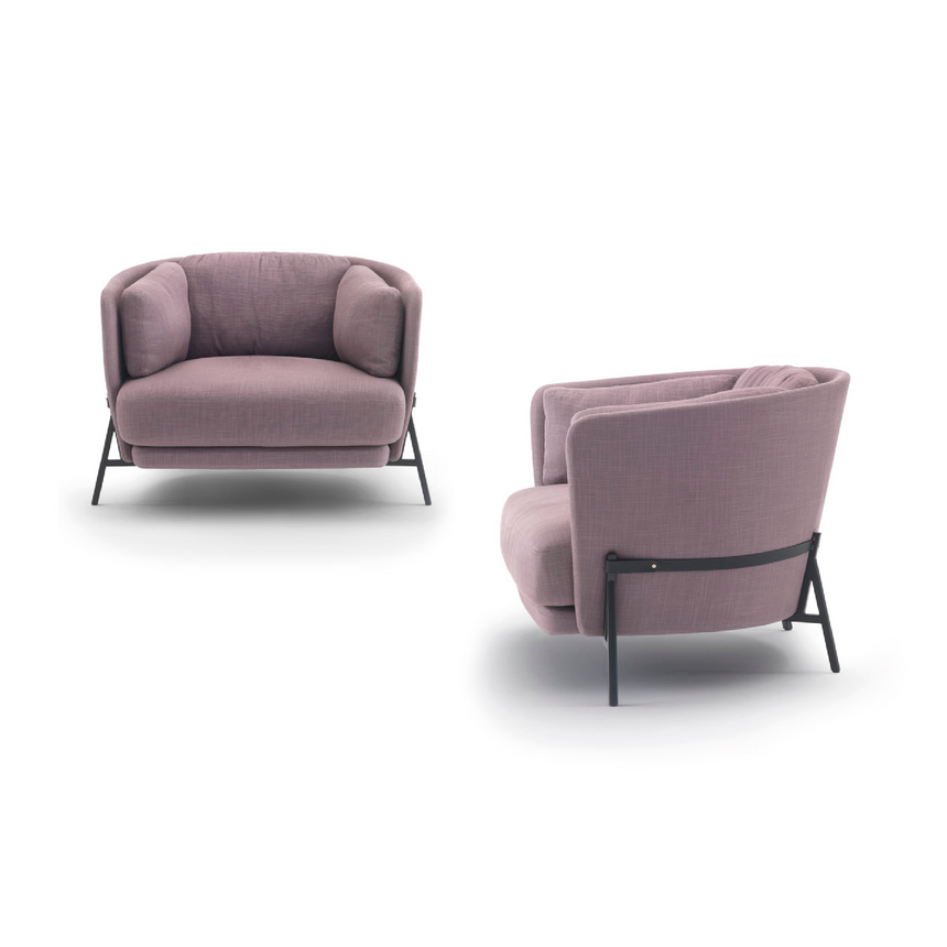 Curved Lounge Armchair | Arflex Cradle | Italianfurniture.com