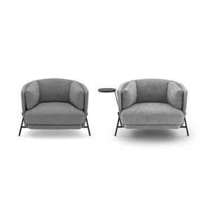 Curved Lounge Armchair | Arflex Cradle | Italianfurniture.com